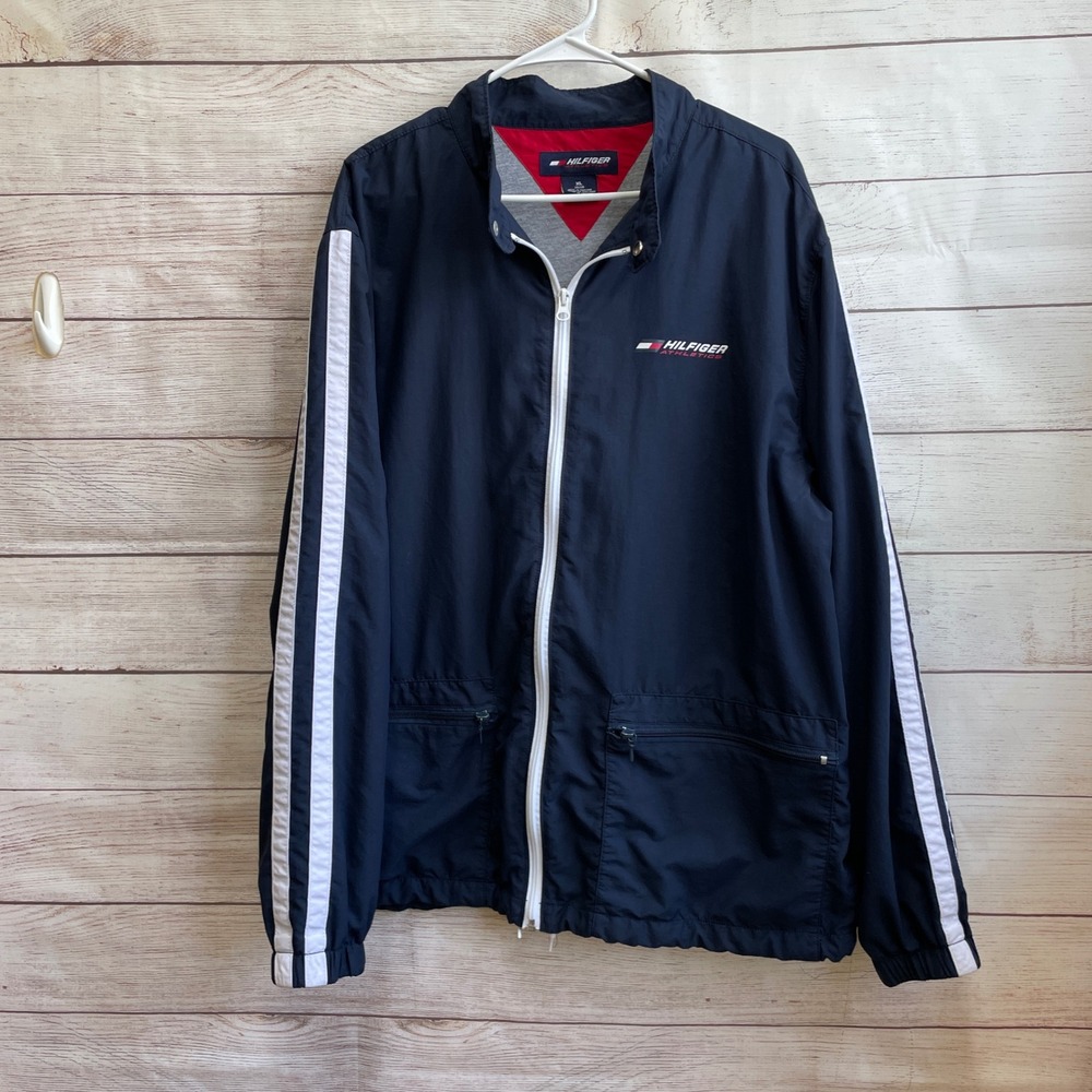 VINTAGE TOMMY HILFIGER NAVY BLUE WINDBREAKER
